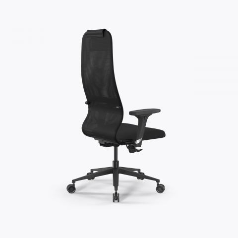 Кресло SynchroSit 8 B1-9D - X2+UMF(SY271) /Uh00/Wh12/D02P(M25.B11.G19.W26), Черный