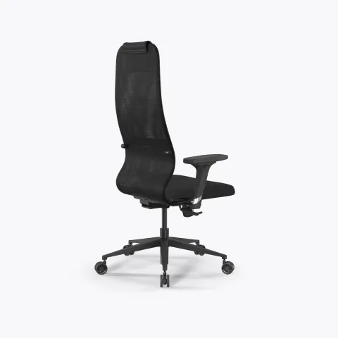 Кресло SynchroSit 8 B1-9D - X2+UMF(SY271) /Uh00/Wh12/D02P(M25.B11.G19.W26), Черный