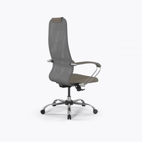 Кресло SynchroSit 8 B1-9K - X2+Bahama /Uh00/Wh12/K1cF(M25.B21.G20.W02), Серый-Песочный