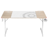 Стол компьютерный ZONE 51 TRINE 140 RGB Wood/White