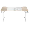 Стол компьютерный ZONE 51 TRINE 140 RGB Wood/White