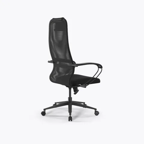Кресло Sit 8 B1-8K - X1+UMF(X1) /Uh00/Wh00/K1bL(M09.B11.G19.W01), Тем.серый-Черный