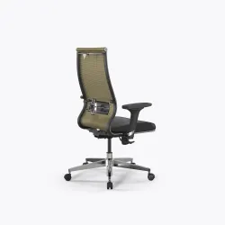 Кресло SynchroSit 10 B2-163D - T+Extra /Km00/Wm12/D02P(M20.B22.G18.W02), Золотой ротанг-Черный