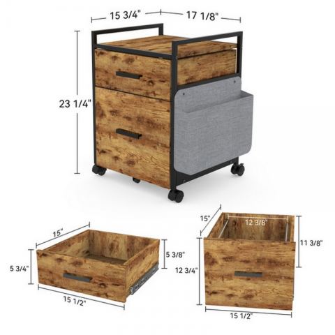 Тумбочка на колесиках ERK-HORB-US