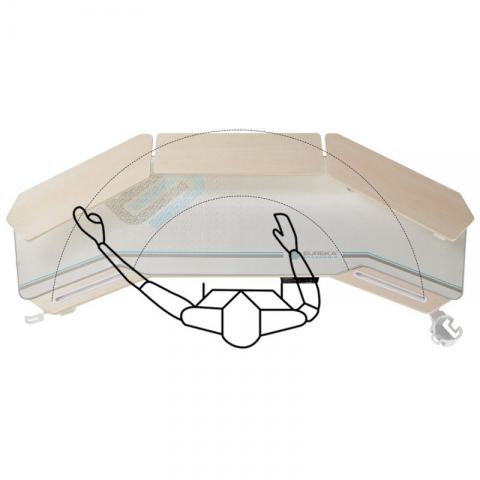 Стол для компьютера Eureka ERK-ES71-MW