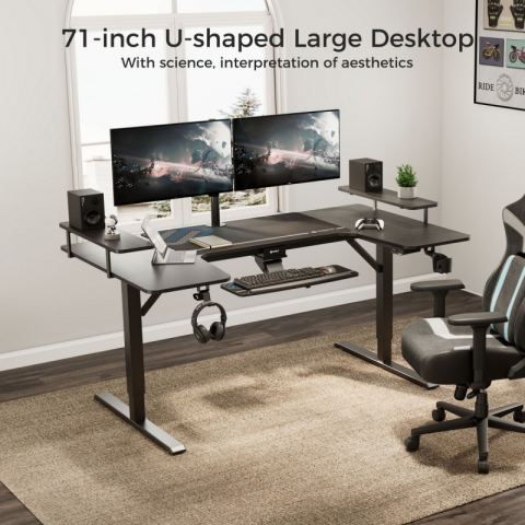 Стол для компьютера U-образной формы Eureka U-71