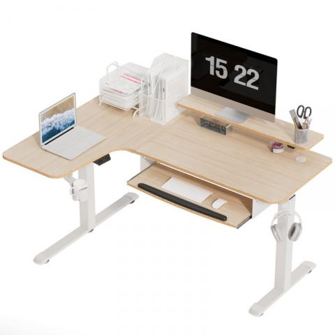 Стол угловой EUREKA ERK-EHD-L60L-MW (левый), клён