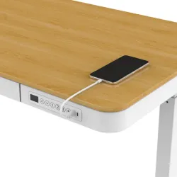 Стол для компьютера с электроприводом FoxGear LIFTISCH FG-ED-47WLW, Light Wood