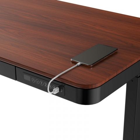 Стол для компьютера с электроприводом FoxGear LIFTISCH FG-ED-47BDW, Dark Wood