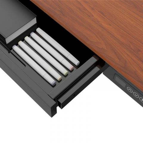 Стол для компьютера с электроприводом FoxGear LIFTISCH FG-ED-47BDW, Dark Wood