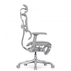 Кресло Falto Ergohuman Luxury 2 с подножкой (серый каркас/сетка светлаяT-168-B2 Natural)