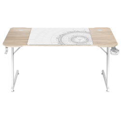 Стол компьютерный ZONE 51 TRINE 140 Wood/White