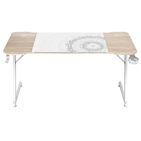 Стол компьютерный ZONE 51 TRINE 140 Wood/White