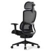 Эргономичное компьютерное кресло Eureka ERK-OC15-B, черное