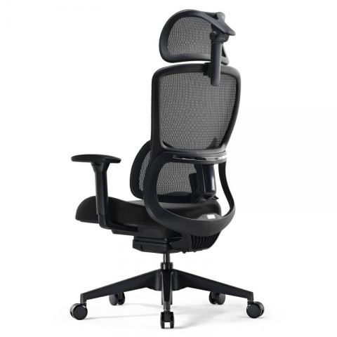 Эргономичное компьютерное кресло Eureka ERK-OC15-B, черное