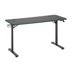 Стол для геймеров FoxGear FG-GIR-54B c подсветкой, черный