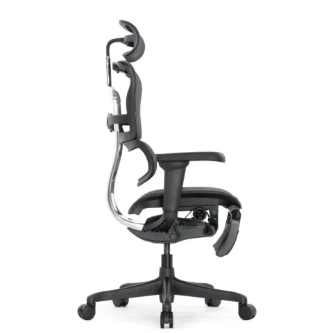 Кресло Falto Ergohuman Ultra с подножкой (чёрный каркас/сетка чёрный T-168-B1 Black)