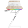 Стол компьютерный ZONE 51 TRINE 160 RGB Wood/White