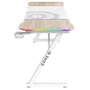 Стол компьютерный ZONE 51 TRINE 160 RGB Wood/White