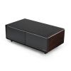Умный кофейный столик с холодильником EUREKA TB135, Walnut+Black