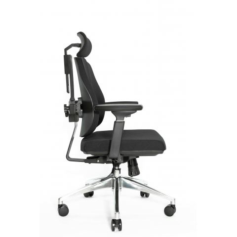 Ортопедическое компьютерное кресло Falto Orto Alpha AM-02A (черный каркас/обивка ткань black)
