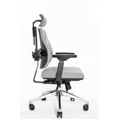 Ортопедическое офисное кресло Falto Orto Alpha AM-02A (черный каркас/обивка ткань d.grey)