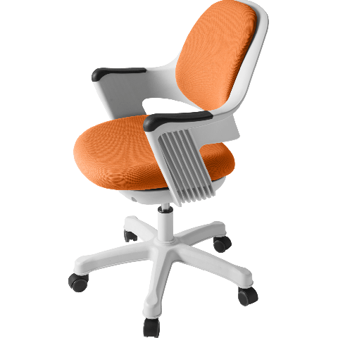 Детское кресло Robo SY-1101 (спинка/сидение оранжевое/каркас белый)