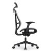 Кресло Falto Hop Eco HT-702A (чёрный каркас, обивка сетка серый, подголовник)