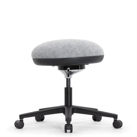 Стул мобильный Falto Fit Ball (каркас чёрный/обивка серая)