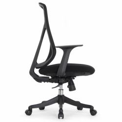 Кресло Falto Кураж (без подголовника, сетка, ткань, черный)