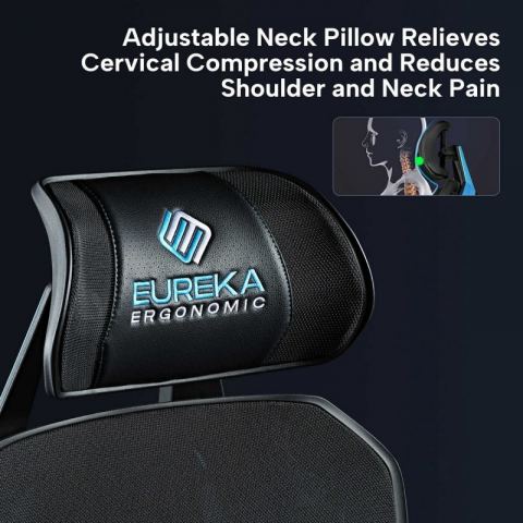 Эргономичное компьютерное кресло Eureka TYPHON, Blue