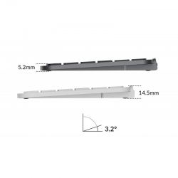 Беспроводная ультратонкая клавиатура Keychron B6 Pro, 109 клавиш, ножничные переключатели, цвет Space grey