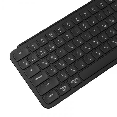 Беспроводная ультратонкая клавиатура Keychron B6 Pro, 109 клавиш, ножничные переключатели, цвет Deep Black