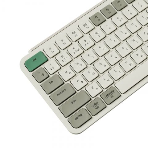 Беспроводная ультратонкая клавиатура Keychron B1 Pro, 77 клавиш, ножничные переключатели, цвет Retro Green