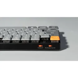 Беспроводная механическая ультратонкая клавиатура QMK Keychron K1 Max, 87 клавиш, Hot Swap, RGB-подсветка, Gateron Red Switch