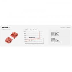 Набор переключателей Gateron High Profile Raspberry, 90 шт