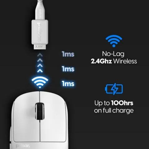 Игровая мышь Pulsar X2 H Wireless Size 1 (mini) White