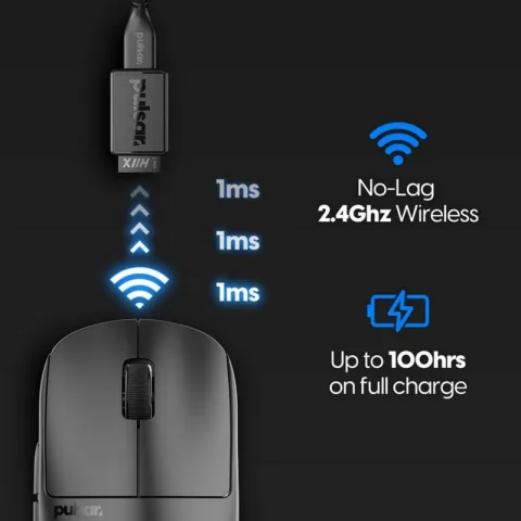Игровая мышь Pulsar X2 H Wireless Size 1 (mini) Black