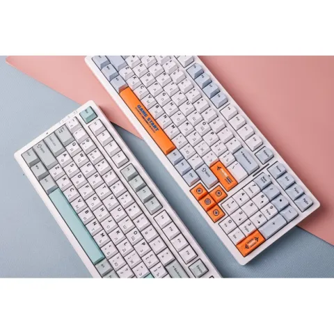 Беспроводная механическая клавиатура MCHOSE G98 Pro, оранжевый и синий, Snow Tiger Switch