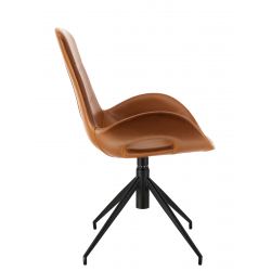 Кресло обеденное Everprof Freedom Экокожа Коричневый