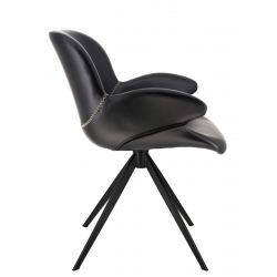 Кресло обеденное Everprof Aurora Экокожа Черный