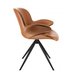 Кресло обеденное Everprof Aurora Экокожа Коричневый