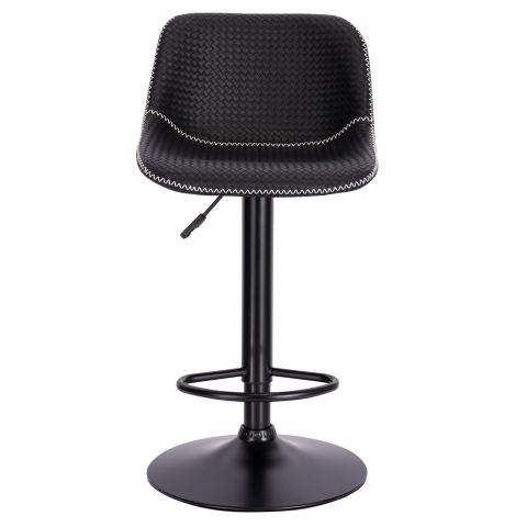 Стул барный Everprof Smile Black Экокожа Черный