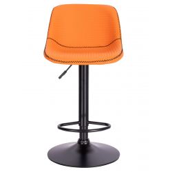 Стул барный Everprof Smile Black Экокожа Оранжевый
