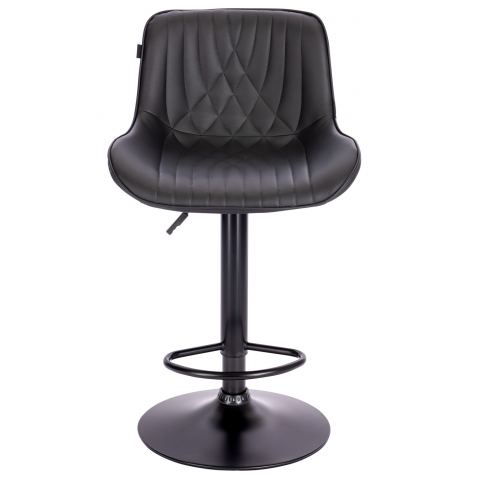 Стул барный Everprof Grace Black Экокожа Черный