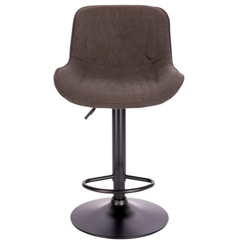 Стул барный Everprof Grace Black Ткань Темно-коричневый