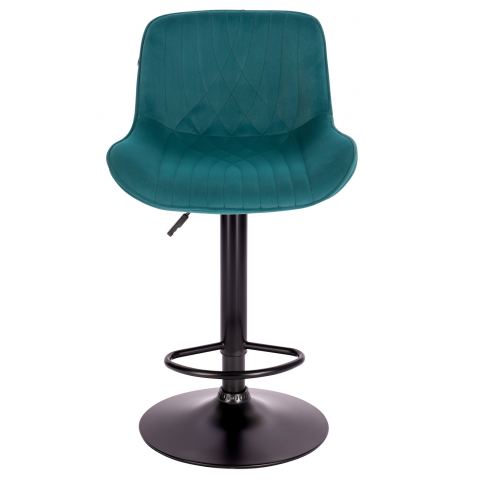 Стул барный Everprof Grace Black Ткань Темно-зеленый