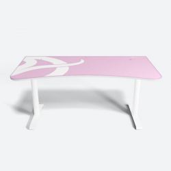 Стол для компьютера Arozzi Arena Gaming Desk - White-Pink