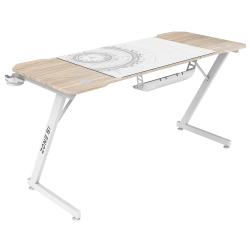 Стол компьютерный ZONE 51 TRINE 140 Wood/White