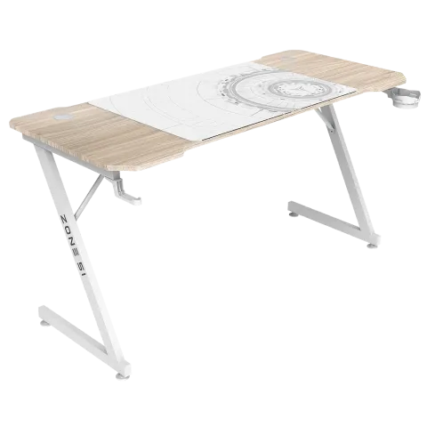 Стол компьютерный ZONE 51 TRINE 140 Wood/White